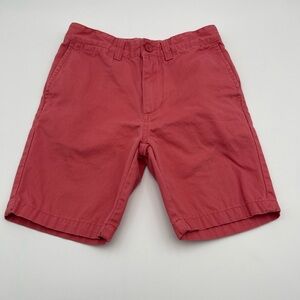 Class Club Boys Red Flat Front Shorts Size 10